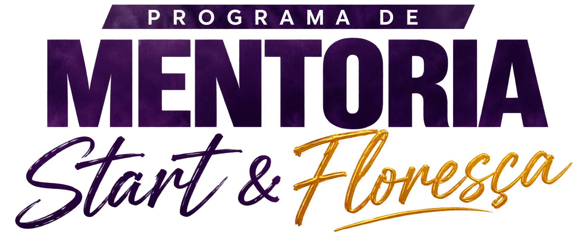 Logo oficial do programa de mentoria Start & Floresça